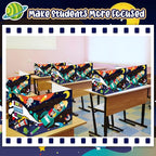 24 Pcs Privacy Boards for Student Desks Bright Colored Classroom Desk Divider Trifold Table Desk Privacy Panel Folders Screen Partition for School Teacher Student Study Test Home(Outer Space)