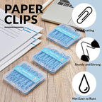 NEEWAY Colorful Large Paper Clips, 2 Inch Jumbo Paper Clips, 150 Count, 3 Pack of 50 (Blue)