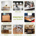Eisdroma 28 x 60 Inch Clear Table Cover Protector, Clear Table Protector for Dining Room Table, 1.5mm Plastic Table Cover, Waterproof Table Pad for Kitchen, Office