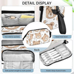 Bolaz Big Capacity Pencil Pen Case Pouch Bag School College Office Organizer for Teens Girls Adults Student-Cute Bear