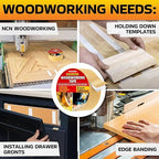 Trazon Double Sided Woodworking Tape Super Strong, 2 Inch x 120 Feet, Wood Crafter Sticky Tool, Two Side Adhesive for Router Templates and CNC Machine, Removable & Residue Free