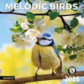 windrio 2026 Wall Calendar, Calendar 2026, November 2025 - December 2026, Wall Calendar Song Birds, 12" x 24" Opened,Full Page Months Thick & Sturdy Paper for Calendar Organizing & Planning