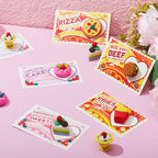 JOYIN 36 PCS Valentines Day Gift Cards with 3D Dessert Erasers for Kid Classroom Cards, Party Favor Toy Card Party Favor, Classroom Prize Supplies, Valentine’s Greeting Cards