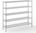 Regal Altair 18" Deep x 72" Wide x 64" Height Wire Shelving Kit | 5-Tier | NSF Commercial Storage Rack Unit