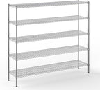 Regal Altair 18" Deep x 72" Wide x 64" Height Wire Shelving Kit | 5-Tier | NSF Commercial Storage Rack Unit