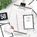 SXboxing Sticky Notes 4X6 Inches, 2 Pack Large Cute Self-Stick Pads, Bright Funny Memo Pads Easy to Stick for Home, Office Black Bats
