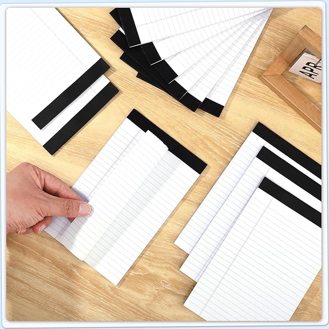 Thboxes 12 Pack Legal Pad 5x8, 360 Sheets Small Note Pad College Ruled Writing Pad Perforated Notepad for School, Office, To-Do Lists Grocery List Shopping List, 30 Sheets White