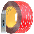 CANOPUS Double Sided Tape, 5952 Heavy Duty Mounting Tape, Strong Bond & Weatherproof Seal Strip for Automotive Mounting, Picture and Photo Frame, Poster, Craft, 2 in x 15 ft, Black, Made in USA