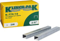 Klinch-Pak K-779/10, 3/8” Leg Length by 1/2" Wide Crown Heavy-Duty Galvanized Plier Staples, 5000 Per Package, for stapling Trays, Lids, Bags, Header Cards, Fastening End Caps and Container Inserts