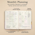 Mantra Planner 2026 Planner, Daily Journal & Gratitude Journal All-In-One with To Do List, Self Care Prompts & Habit Tracker - 7 x 10 - Evening