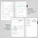 Legend Planner – Weekly & Monthly Life Planner to Hit Your Goals & Live Happier. Organizer Notebook & Productivity Journal. A5 (Black)