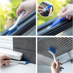 SHUNWEI 2 Pcs Cleaning Brush Small Scrub Brush for Cleaning Sink Scrub Brush with Handle, Bathroom Kitchen Edge Corner Grout Cleaning Brushes for Household Use, Window Track Cleaning Brush