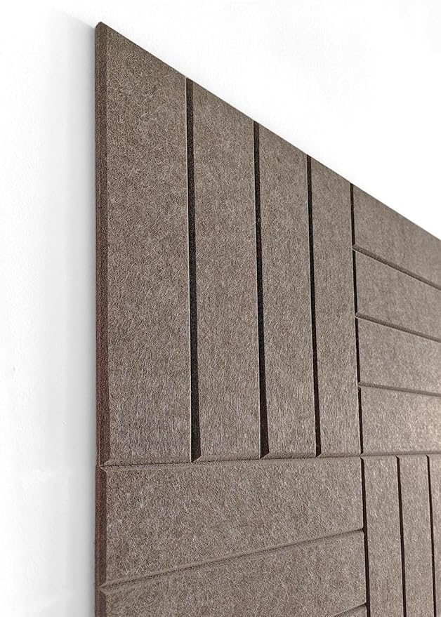 DECORITA Felt Bulletin Board Tiles | Modern Cork Board Alternative | Large Cork Boards for Walls | Aesthetic Felt Wall Panels for Office & Home Decor | Pinboard & Photo Board (12-Pack) | Desert Palm