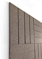 DECORITA Felt Bulletin Board Tiles | Modern Cork Board Alternative | Large Cork Boards for Walls | Aesthetic Felt Wall Panels for Office & Home Decor | Pinboard & Photo Board (12-Pack) | Desert Palm