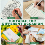 Tenceur 8 Pcs Pocket Notebook Bulk Small 3x5 Inch Spiral Notepads Mini Top Bound Notebook with Lined 120 Pages Ruled Memo Pads for Office College Nurse Essentials Back to School Gift