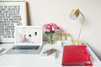 SKYDUE 8 Pockets Expanding File Organizer, Expandable File Folders with Pockets, Portable Document Paper Organizer, A4 Letter Size Filing Folder, Snap Closure, Red
