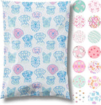 Pretty Package Store 10x13 Designer Poly Mailer 100 Pack Heavy Duty Waterproof Self Seal Shipping Bags for Small Business Large Mailing Envelopes Bulk Tear Resistant Packaging Pretty Pups Puppy Dogs