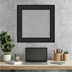 Amanti Art Black Framed Magnetic Board 21x21 Small Vision Board for use with Magnets, 100% Metal Sheet to Display Items as Office Decor or for Home Organization in mudroom, Kitchen or Kids Room