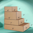 Eupako 9x6x2 Shipping Boxes Small Corrugated Cardboard Box - 25 Pack Brown Mailing Boxes for Packaging Small Business, Mailer Box