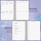 PLANBERRY Large Hourly Schedule Planner Premium – Undated Organizer for Productivity, Time Management & Budget, 8x10.4″ (Royal Blue)