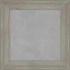 Amanti Art Grey Framed Magnetic Board 16x16 X-Small Vision Board for use with Magnets, 100% Metal Sheet to Display Items as Office Decor or for Home Organization in mudroom, Kitchen or Kids Room