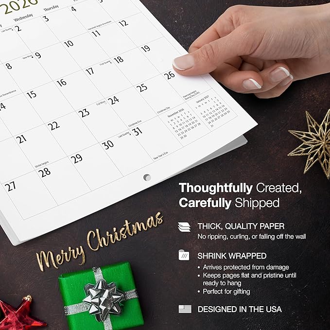 MICASA PRESS Chihuahuas 2026 Wall Calendar 12 Month | 12" x 24" Open | Thick & Sturdy Paper | Holiday Gift | Cute Puppy Dog Calendar 2026