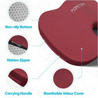 FORTEM Seat Cushion, Office Chair Cushion, Lumbar Support Pillow for Office Chair, Memory Foam Sciatica Coccyx Tailbone Pressure Pain Relief, Car Sitting Pad, Washable Non Slip, XL
