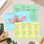 Chell Extra Heavyweight Index Cards 4x6 Inch, No Bleed-Through, 200 Count, Ruled Front and Blank Back, 80 lb. Cover Weight, Pastel Colors