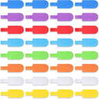 50 Pieces Cable Labels Multi Color Cord Wire Labels, Cable Tags and Wire Tags for Management and Classify for Electronics, Computers and More(Regular Style)