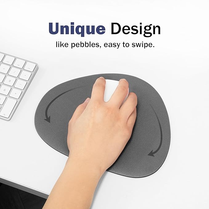 GREEDY FARMERS Mouse pad, Non-Slip Washable Waterproof Computer Mouse pad (Dark Grey)