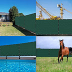 Green 6' x 66' Fence Privacy Screen Commercial Outdoor Backyard Shade Windscreen Mesh Fabric