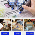 Correction Tape, 10 Pack Correction Tape Easy To Use Applicator for Instant Corrections, 39 ft Each for Study Supplies and Office Products (Blue)