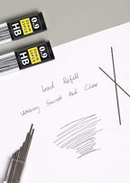Lifreer 0.9 mm lead refills (680 Pcs), Unbreakable 0.9mm lead pencil refills And 2 Premium Erasers, Long Lasting HB Mechanical Pencil Lead 0.9 Refill For Students & Professionals
