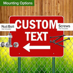 Custom Arrow,Custom Directional Sign, Left Arrow,36x48 Inches, Rust Free DiBound, Fade Resistant, Made in USA by My Sign Center