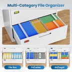PEUKC 2 Drawer File Cabinet, Lateral Filing Cabinets for Home Office, Office Storage Drawers with Lock, Hanging Files Legal/Letter A4 Size (Assemble Required,White)