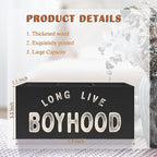 Exqcom Long Live Boyhood Pen Pencil Crayon Holder for Boys, Kids Toothbrush Holder, Boys Room Decor, Back to School Gifts Essentials for Kids