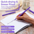 Fuyoooo 36 Pcs Felt Tip Pens 0.7mm Medium Point Colored Felt Tip Pens for Journaling Planner Writing Note-taking Art Office and School Supplies(Purple)