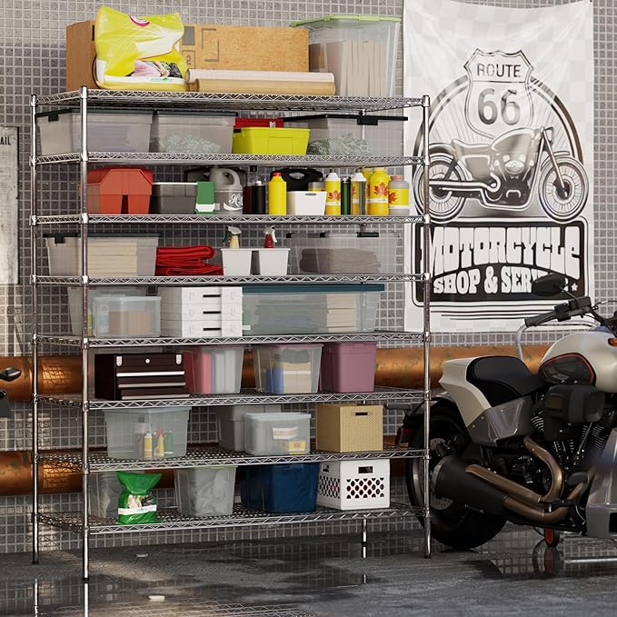 Regal Altair 24" Deep x 60" Wide x 74" Height Wire Shelving Kit | 8-Tier | NSF Commercial Storage Rack Unit