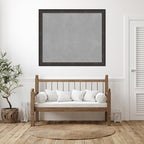 Amanti Art Black Framed Magnetic Board 45x53 Oversize Vision Board for use with Magnets, 100% Metal Sheet to Display Items as Office Decor or for Home Organization in mudroom, Kitchen or Kids Room