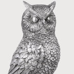MXARLTR Owl Bookends, Book Ends for Shelves, Vintage Resin Decorative Bookends with Anti-Slip Base for Books Lovers Home Office Decor Book Holder (Silver)