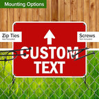 Custom Arrow,Custom Directional Sign, Up Arrow,18x24 Inches, 55 mil thick HDPE (high density polyethylene) Made in USA by My Sign Center