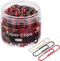 NEEWAY 200pcs Large Paper Clips, 2 Inch Jumbo Paper Clip, Ceative Colored Paperclips for Paperwork Office School and Personal Use