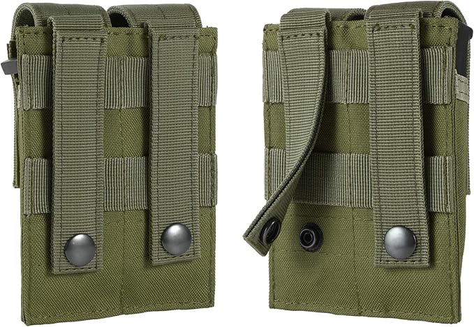 Tactical Single/Double Pistol Mag Pouch Outdoor Molle Open-Top Magazine Pouch for Glock M1911 92F