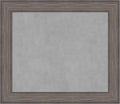 Amanti Art Grey Framed Magnetic Board 25x29 Medium Vision Board for use with Magnets, 100% Metal Sheet to Display Items as Office Decor or for Home Organization in mudroom, Kitchen or Kids Room