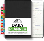 Daily Planner 2026 (5" x 8") - The Ultimate Daily Workflow Planner with Hourly Schedule & Task List to Achieve Your Goals by PRODUCTIVITY STORE (A5, Black)