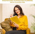Clever Fox Dated Planner 2026-2027 – Weekly Life Planner Notebook for Time Management – Planner with Habits Tracker & To-Do List (Amber Yellow)