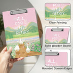 APIILVPQ Silly Goose Clipboard，Bible Verse Clipboards with Low Profile Clip for Office School Use, Christian Wooden Clip Boards for Nurses Teachers Students - B05