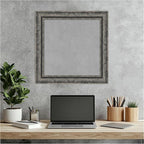 Amanti Art Black Framed Magnetic Board 20x20 Small Vision Board for use with Magnets, 100% Metal Sheet to Display Items as Office Decor or for Home Organization in mudroom, Kitchen or Kids Room