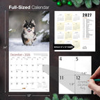 MICASA PRESS Corgis 2026 Wall Calendar 12 Month | 12" x 24" Open | Thick & Sturdy Paper | Holiday Gift | Cute Puppy Dog Calendar 2026