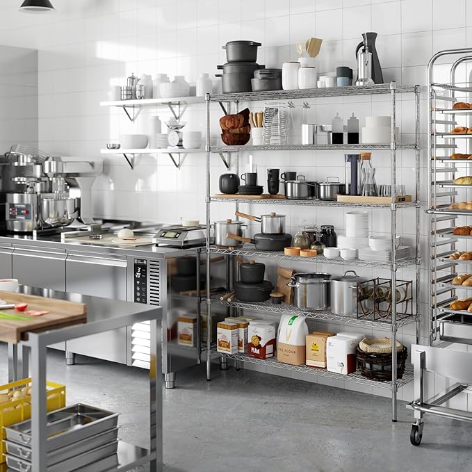 Regal Altair 14" Deep x 54" Wide x 74" Height Wire Shelving Kit | 6-Tier | NSF Commercial Storage Rack Unit